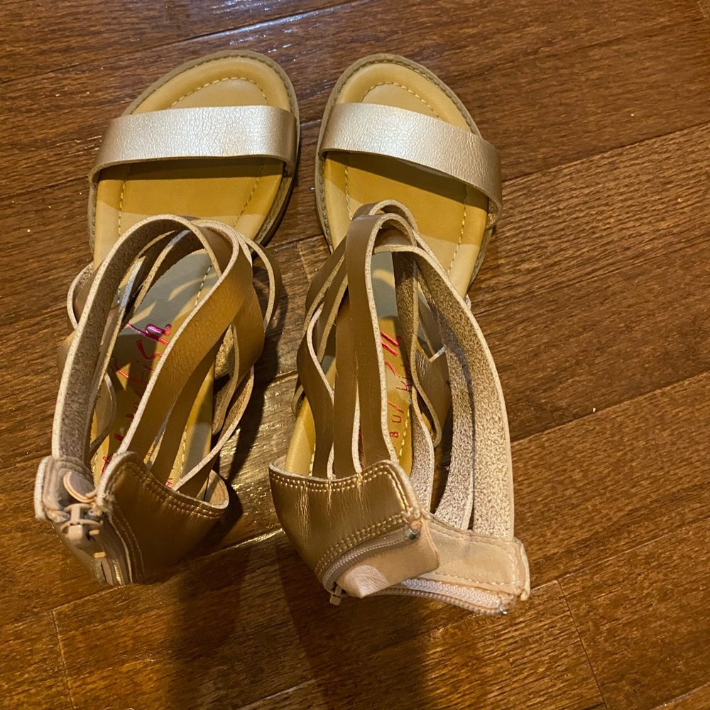 Rose gold sandals